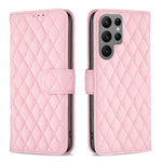 Custodia per telefono in pelle con portafoglio a reticolo diamantato, For Samsung Galaxy S25 5G, For Samsung Galaxy S25+ 5G, For Samsung Galaxy S25 Ultra 5G, For Samsung Galaxy S24 FE 5G