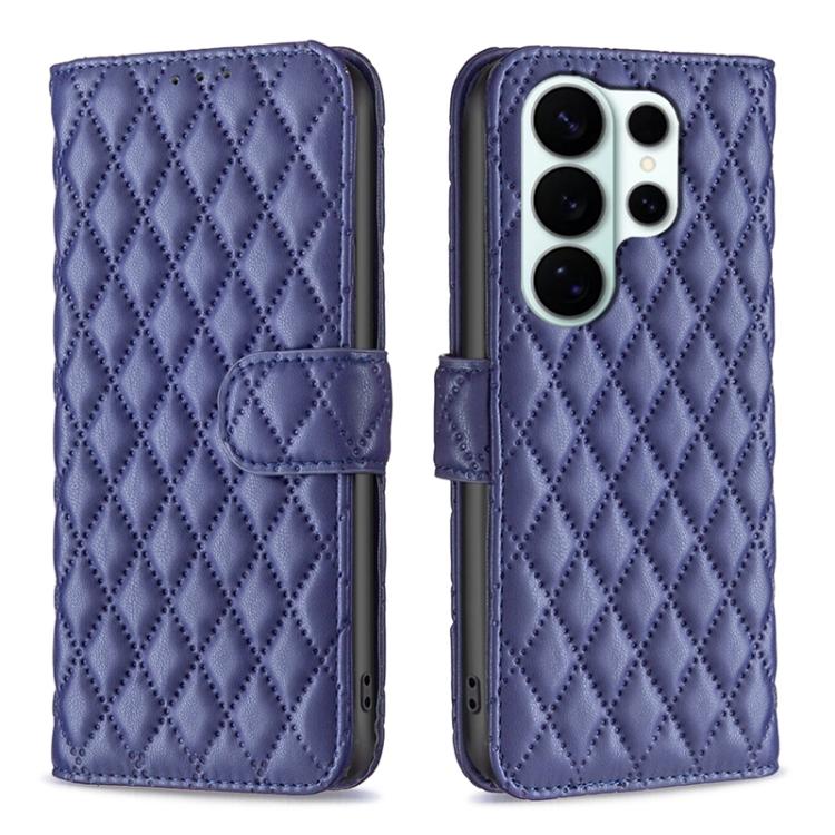 Custodia per telefono in pelle con portafoglio a reticolo diamantato, For Galaxy S26 FE 5G, For Samsung Galaxy S26+ 5G, For Samsung Galaxy S26 Ultra 5G, For Samsung Galaxy S26 5G