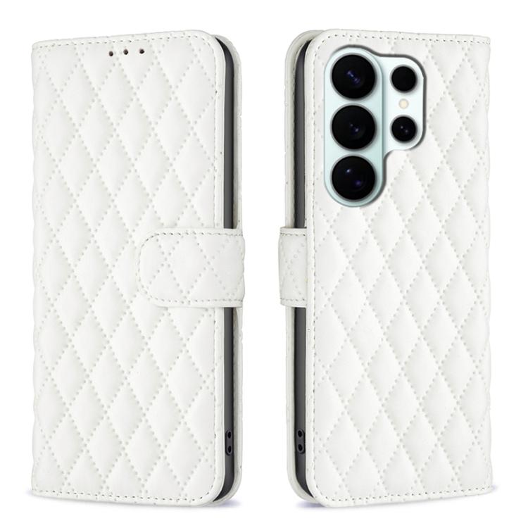 Custodia per telefono in pelle con portafoglio a reticolo diamantato, For Galaxy S26 FE 5G, For Samsung Galaxy S26+ 5G, For Samsung Galaxy S26 Ultra 5G, For Samsung Galaxy S26 5G