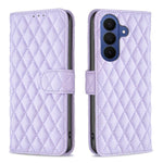 Custodia per telefono in pelle con portafoglio a reticolo diamantato, For Galaxy S26 FE 5G, For Samsung Galaxy S26+ 5G, For Samsung Galaxy S26 Ultra 5G, For Samsung Galaxy S26 5G