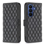 Custodia per telefono in pelle con portafoglio a reticolo diamantato, For Galaxy S26 FE 5G, For Samsung Galaxy S26+ 5G, For Samsung Galaxy S26 Ultra 5G, For Samsung Galaxy S26 5G