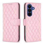 Custodia per telefono in pelle con portafoglio a reticolo diamantato, For Galaxy S26 FE 5G, For Samsung Galaxy S26+ 5G, For Samsung Galaxy S26 Ultra 5G, For Samsung Galaxy S26 5G