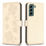 Custodia per telefono in pelle goffrata a quattro foglie, For Galaxy S26 FE 5G, For Samsung Galaxy S25 Edge 5G, For Samsung Galaxy S25 Ultra 5G, For Samsung Galaxy S24 FE 5G