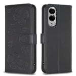 Custodia per telefono in pelle goffrata a quattro foglie, For Galaxy S26 FE 5G, For Samsung Galaxy S25 Edge 5G, For Samsung Galaxy S25 Ultra 5G, For Samsung Galaxy S24 FE 5G