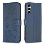 Custodia per telefono in pelle goffrata a quattro foglie, For Galaxy S26 FE 5G, For Samsung Galaxy S25 Edge 5G, For Samsung Galaxy S25 Ultra 5G, For Samsung Galaxy S24 FE 5G