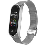 Per cinturino di ricambio in metallo milanese Xiaomi Mi Band 4/3, Silver, Black, Rose Gold, Rose Pink, Black Red, Black Green, Pink, Colorful, Green, Pearlescent Blue, Blue, Purple, Red
