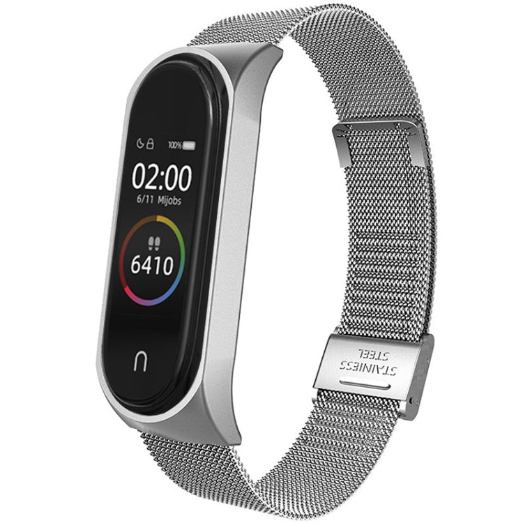 Per cinturino di ricambio in metallo milanese Xiaomi Mi Band 4/3, Silver, Black, Rose Gold, Rose Pink, Black Red, Black Green, Pink, Colorful, Green, Pearlescent Blue, Blue, Purple, Red