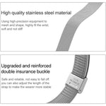 Per cinturino di ricambio in metallo milanese Xiaomi Mi Band 4/3, Silver, Black, Rose Gold, Rose Pink, Black Red, Black Green, Pink, Colorful, Green, Pearlescent Blue, Blue, Purple, Red