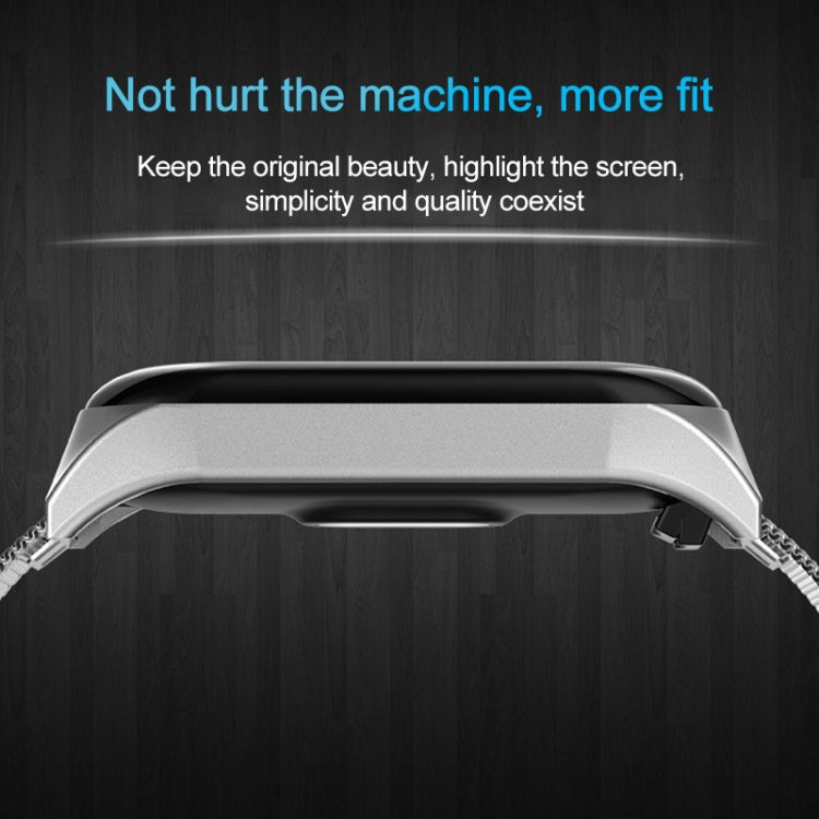 Per cinturino di ricambio in metallo milanese Xiaomi Mi Band 4/3, Silver, Black, Rose Gold, Rose Pink, Black Red, Black Green, Pink, Colorful, Green, Pearlescent Blue, Blue, Purple, Red