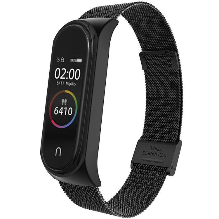 Per cinturino di ricambio in metallo milanese Xiaomi Mi Band 4/3, Silver, Black, Rose Gold, Rose Pink, Black Red, Black Green, Pink, Colorful, Green, Pearlescent Blue, Blue, Purple, Red