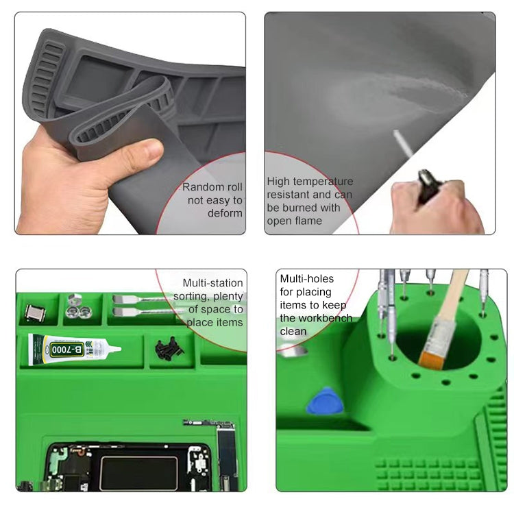 BEST S-190 High Temperature Resistant Silicone Workbench Pad