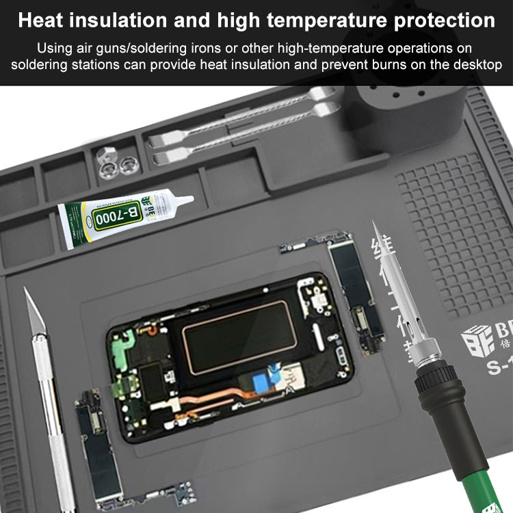 BEST S-190 Cuscinetto per banco da lavoro in silicone resistente alle alte temperature