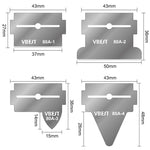 BEST VBST-80A 8 in 1 Multi-Purpose Stainless Steel Double-Sided Magnetic Glue Remover Scraper Set