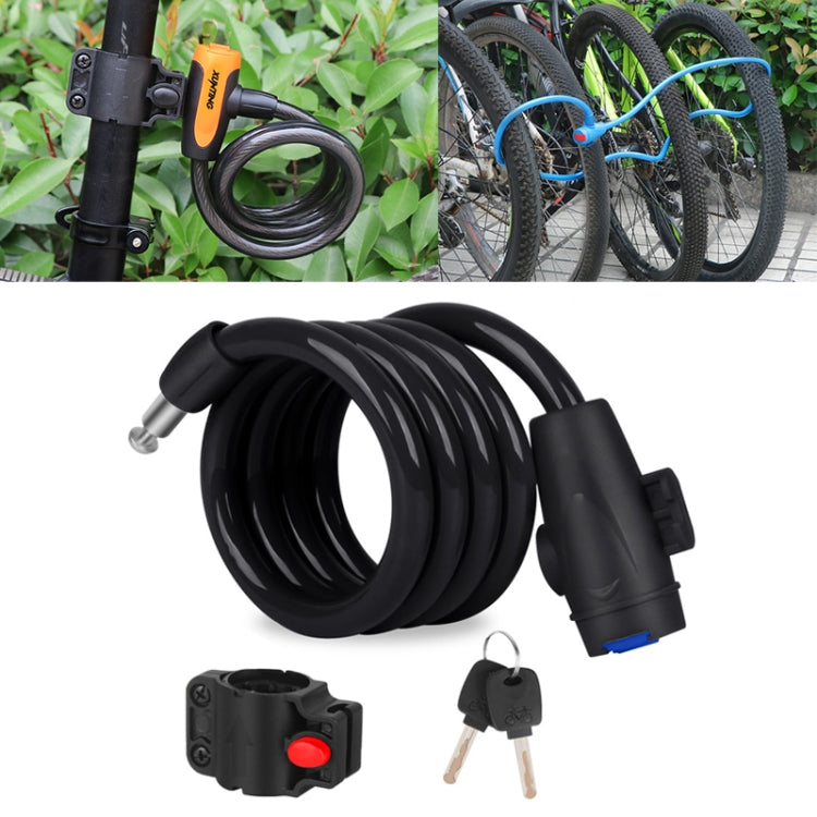 Lucchetto antifurto portatile per bicicletta Lucchetto per cavo in acciaio con telaio di blocco, A Style 100cm Black, A Style 120cm Black, B Style 100cm Black, B Style 120cm Black, B Style 150cm Black