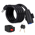 Lucchetto antifurto portatile per bicicletta Lucchetto per cavo in acciaio con telaio di blocco, A Style 100cm Black, A Style 120cm Black, B Style 100cm Black, B Style 120cm Black, B Style 150cm Black