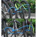Lucchetto antifurto portatile per bicicletta Lucchetto per cavo in acciaio con telaio di blocco, A Style 100cm Black, A Style 120cm Black, B Style 100cm Black, B Style 120cm Black, B Style 150cm Black