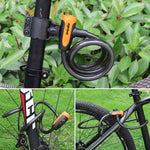 Lucchetto antifurto portatile per bicicletta Lucchetto per cavo in acciaio con telaio di blocco, A Style 100cm Black, A Style 120cm Black, B Style 100cm Black, B Style 120cm Black, B Style 150cm Black
