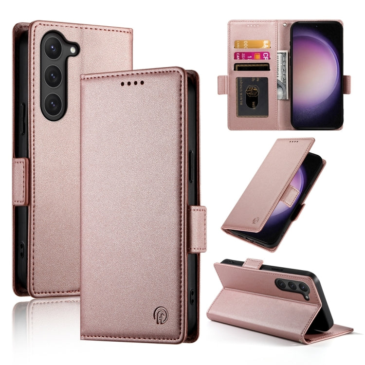 Custodia per telefono in pelle smerigliata magnetica con fibbia laterale, For Samsung Galaxy S23+ 5G, For Samsung Galaxy S23 5G, For Samsung Galaxy S21 FE 5G