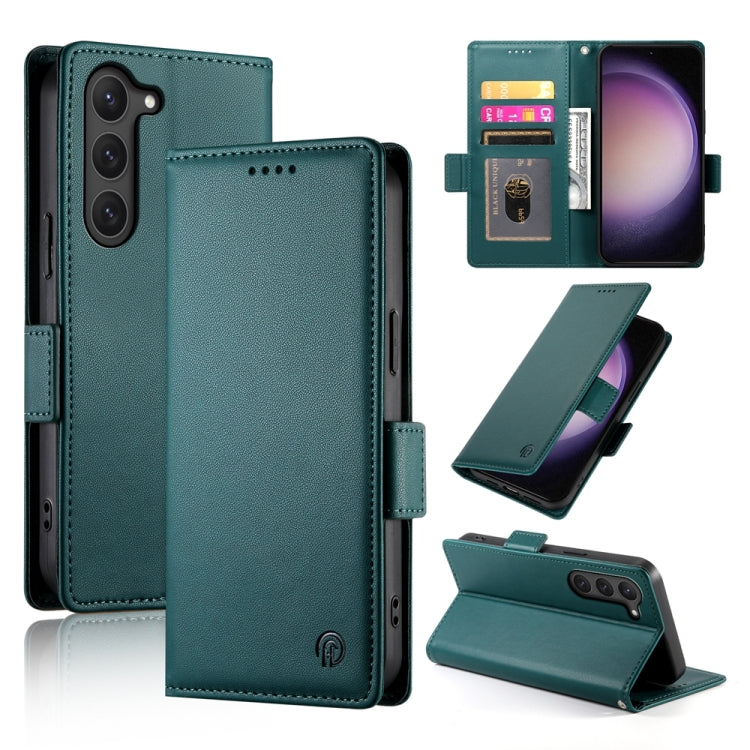 Custodia per telefono in pelle smerigliata magnetica con fibbia laterale, For Samsung Galaxy S23+ 5G, For Samsung Galaxy S23 5G, For Samsung Galaxy S21 FE 5G
