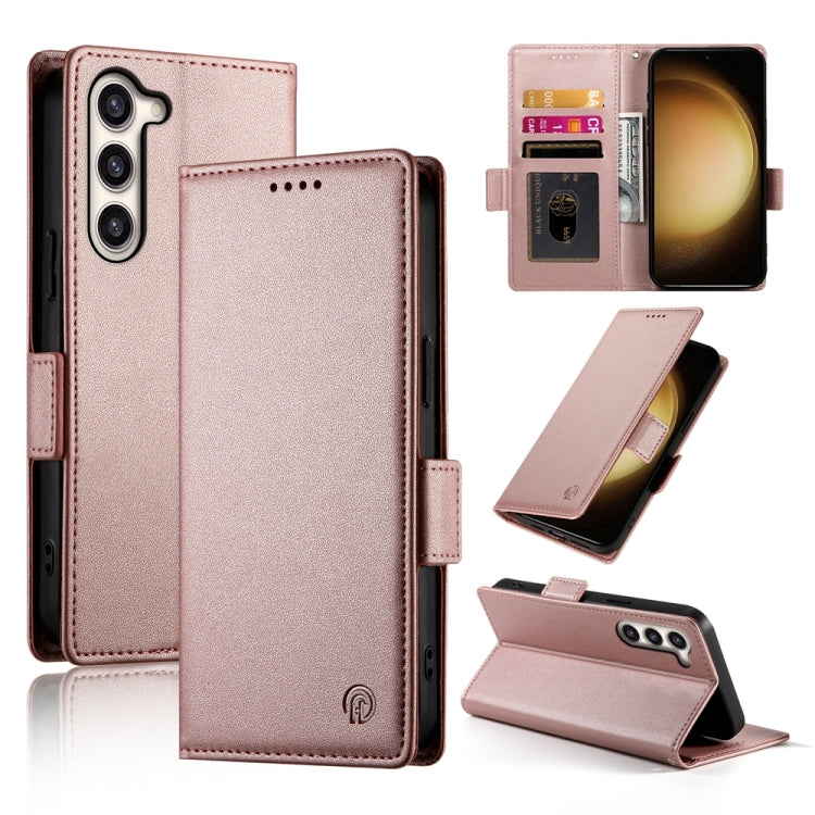 Custodia per telefono in pelle smerigliata magnetica con fibbia laterale, For Samsung Galaxy S23+ 5G, For Samsung Galaxy S23 5G, For Samsung Galaxy S21 FE 5G