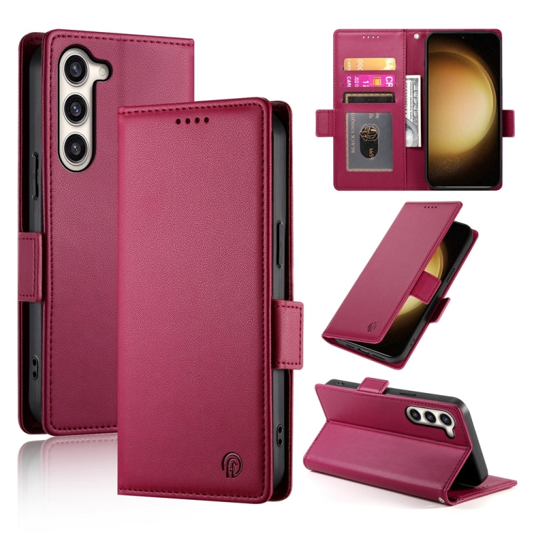 Custodia per telefono in pelle smerigliata magnetica con fibbia laterale, For Samsung Galaxy S23+ 5G, For Samsung Galaxy S23 5G, For Samsung Galaxy S21 FE 5G