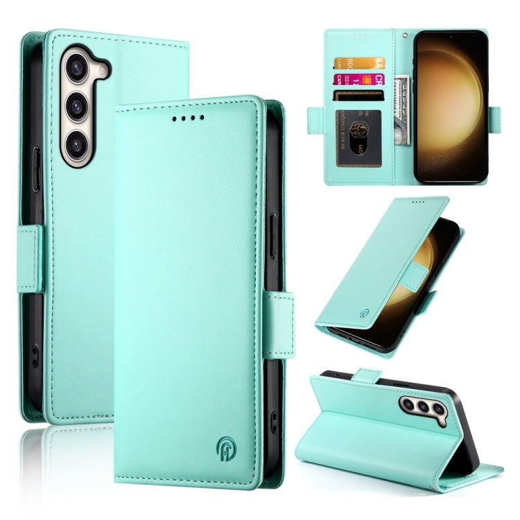 Custodia per telefono in pelle smerigliata magnetica con fibbia laterale, For Samsung Galaxy S23+ 5G, For Samsung Galaxy S23 5G, For Samsung Galaxy S21 FE 5G