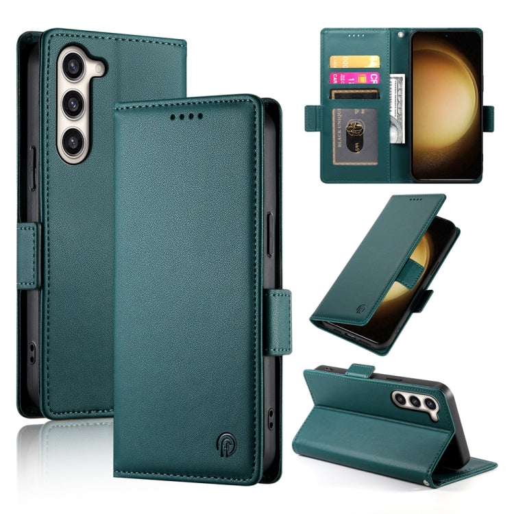 Custodia per telefono in pelle smerigliata magnetica con fibbia laterale, For Samsung Galaxy S23+ 5G, For Samsung Galaxy S23 5G, For Samsung Galaxy S21 FE 5G