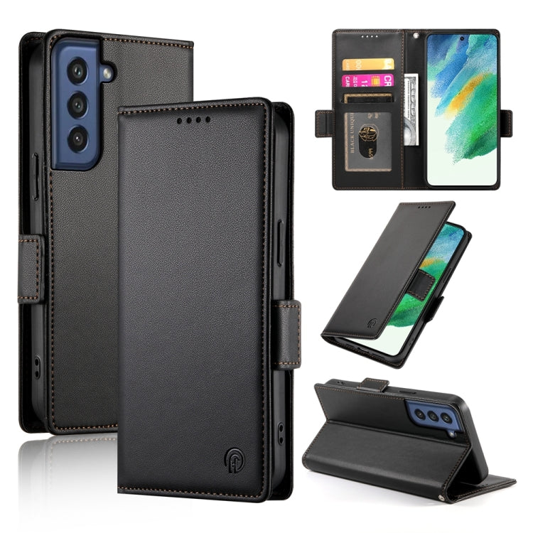 Custodia per telefono in pelle smerigliata magnetica con fibbia laterale, For Samsung Galaxy S23+ 5G, For Samsung Galaxy S23 5G, For Samsung Galaxy S21 FE 5G