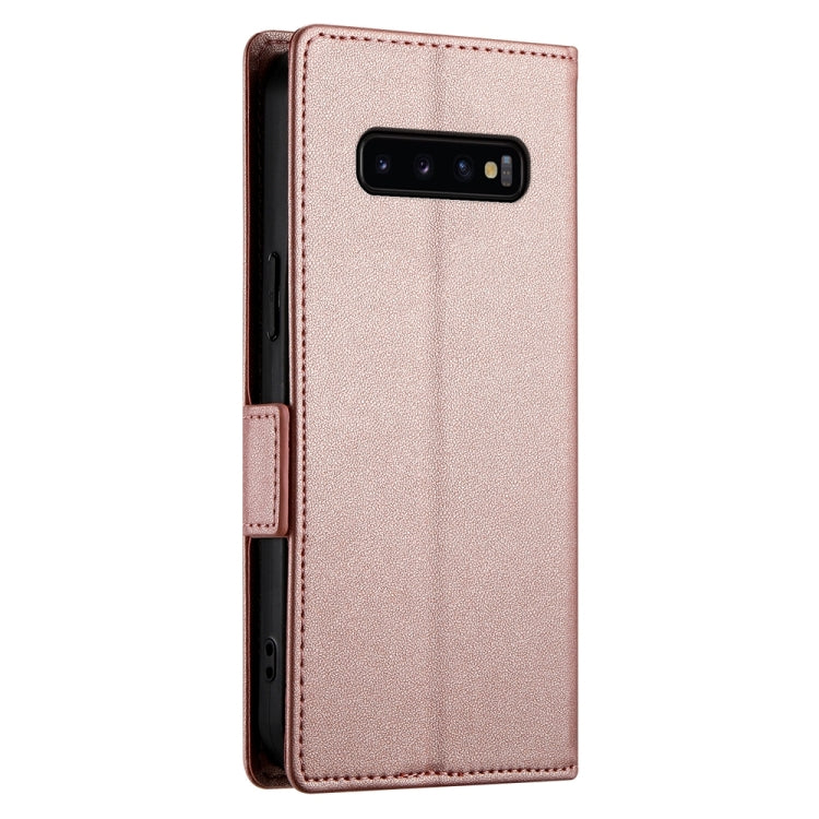 Custodia per telefono in pelle smerigliata magnetica con fibbia laterale, For Samsung Galaxy S10+, For Samsung Galaxy S10