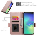 Custodia per telefono in pelle smerigliata magnetica con fibbia laterale, For Samsung Galaxy S10+, For Samsung Galaxy S10