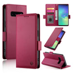 Custodia per telefono in pelle smerigliata magnetica con fibbia laterale, For Samsung Galaxy S10+, For Samsung Galaxy S10