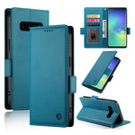 Custodia per telefono in pelle smerigliata magnetica con fibbia laterale, For Samsung Galaxy S10+, For Samsung Galaxy S10