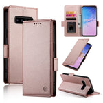 Custodia per telefono in pelle smerigliata magnetica con fibbia laterale, For Samsung Galaxy S10+, For Samsung Galaxy S10