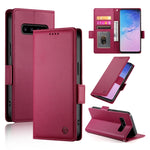Custodia per telefono in pelle smerigliata magnetica con fibbia laterale, For Samsung Galaxy S10+, For Samsung Galaxy S10