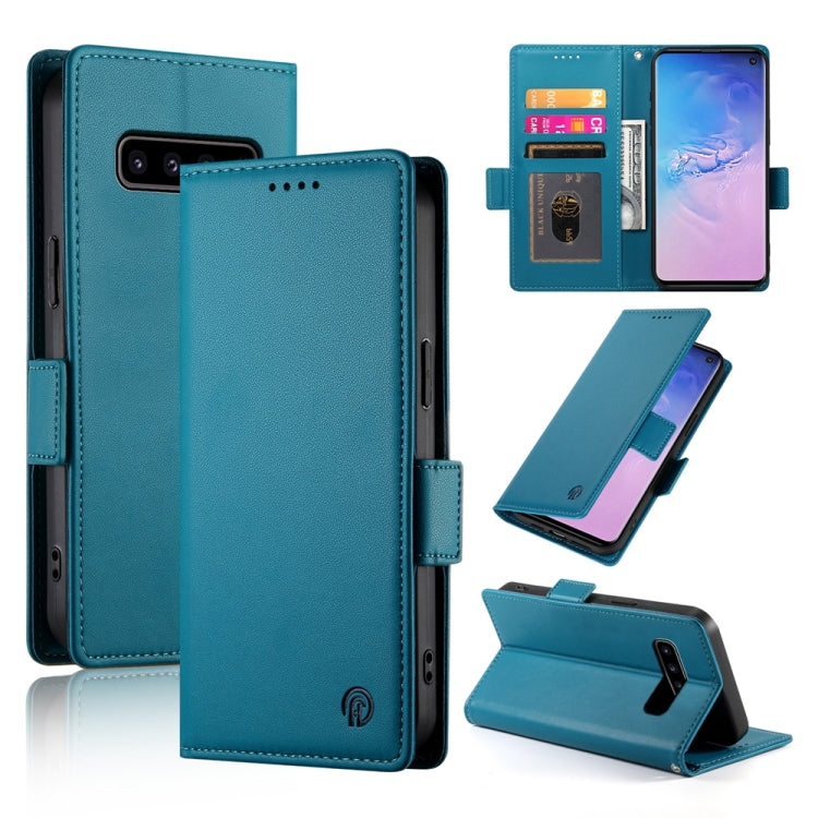 Custodia per telefono in pelle smerigliata magnetica con fibbia laterale, For Samsung Galaxy S10+, For Samsung Galaxy S10