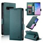 Custodia per telefono in pelle smerigliata magnetica con fibbia laterale, For Samsung Galaxy S10+, For Samsung Galaxy S10