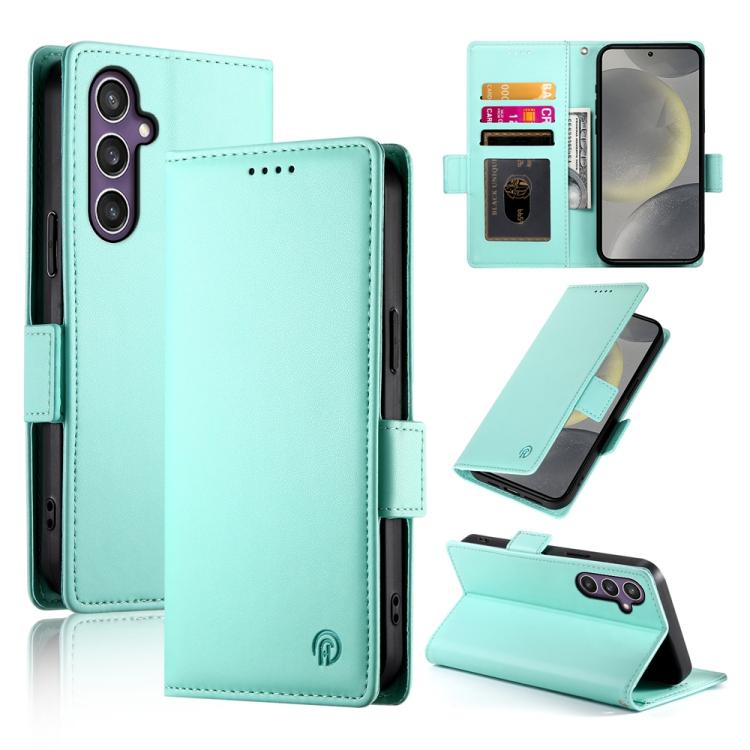 Custodia per telefono in pelle smerigliata magnetica con fibbia laterale, For Samsung Galaxy S25 Edge 5G, For Samsung Galaxy S25 5G, For Samsung Galaxy S25+ 5G