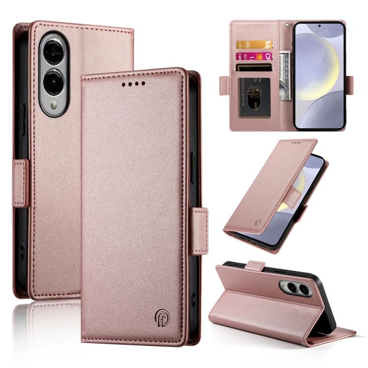 Custodia per telefono in pelle smerigliata magnetica con fibbia laterale, For Samsung Galaxy S25 Edge 5G, For Samsung Galaxy S25 5G, For Samsung Galaxy S25+ 5G