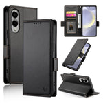 Custodia per telefono in pelle smerigliata magnetica con fibbia laterale, For Samsung Galaxy S25 Edge 5G, For Samsung Galaxy S25 5G, For Samsung Galaxy S25+ 5G