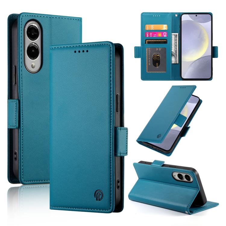Custodia per telefono in pelle smerigliata magnetica con fibbia laterale, For Samsung Galaxy S25 Edge 5G, For Samsung Galaxy S25 5G, For Samsung Galaxy S25+ 5G