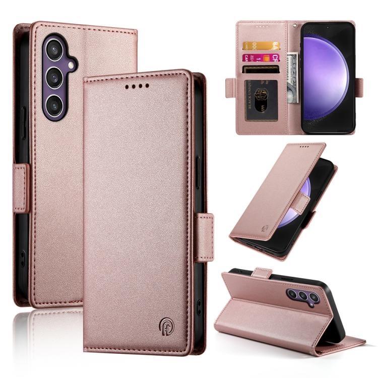 Custodia per telefono in pelle smerigliata magnetica con fibbia laterale, For Samsung Galaxy S26 Ultra 5G, For Samsung Galaxy S26 5G, For Samsung Galaxy S25 FE 5G
