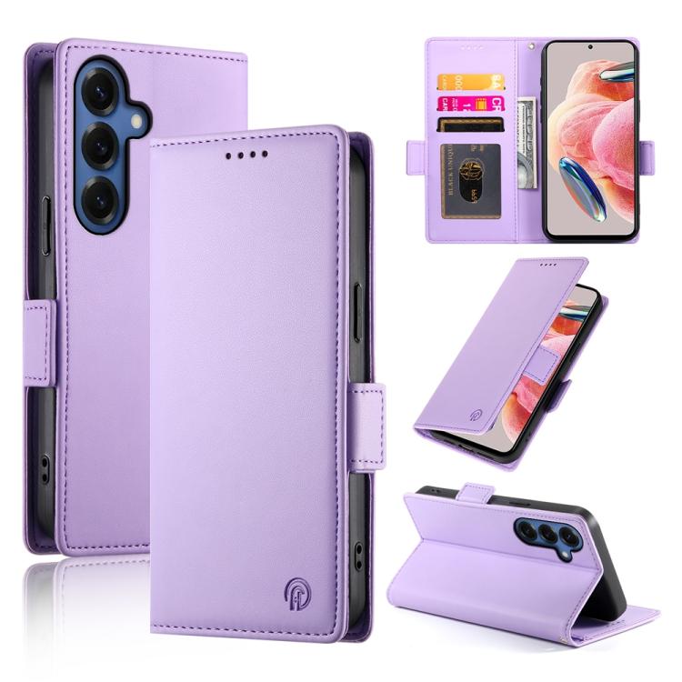 Custodia per telefono in pelle smerigliata magnetica con fibbia laterale, For Samsung Galaxy S26 Ultra 5G, For Samsung Galaxy S26 5G, For Samsung Galaxy S25 FE 5G
