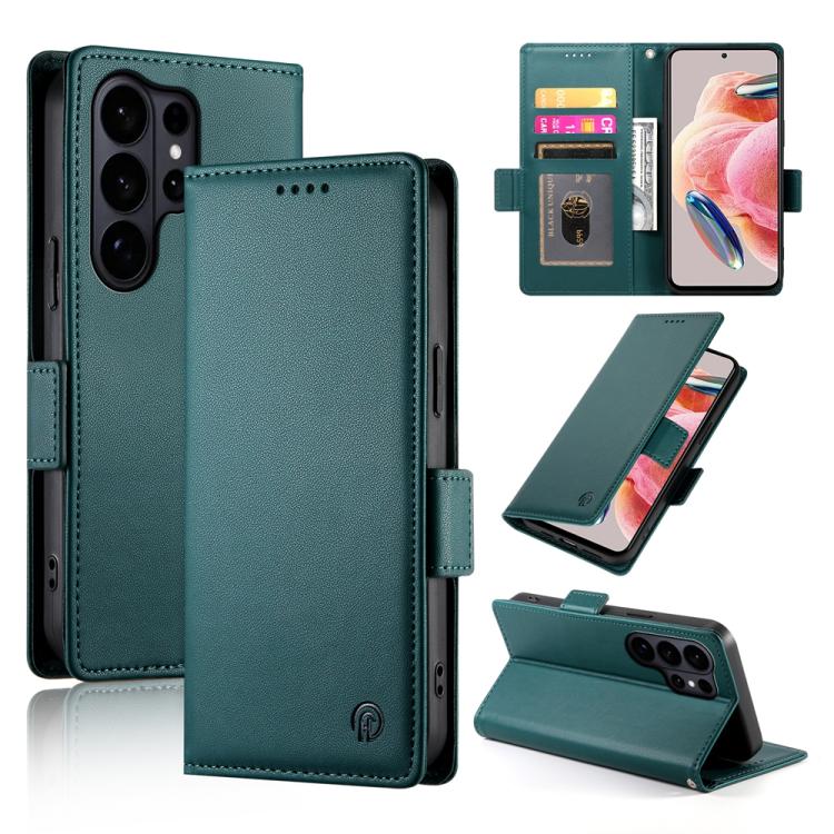 Custodia per telefono in pelle smerigliata magnetica con fibbia laterale, For Samsung Galaxy S26 Ultra 5G, For Samsung Galaxy S26 5G, For Samsung Galaxy S25 FE 5G