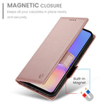 Custodia per telefono in pelle smerigliata magnetica con fibbia laterale, For Samsung Galaxy A05, For Samsung Galaxy A05s, For Samsung Galaxy A25 5G Global