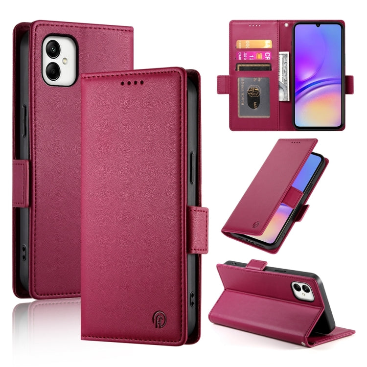 Custodia per telefono in pelle smerigliata magnetica con fibbia laterale, For Samsung Galaxy A05, For Samsung Galaxy A05s, For Samsung Galaxy A25 5G Global