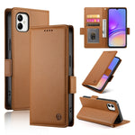Custodia per telefono in pelle smerigliata magnetica con fibbia laterale, For Samsung Galaxy A05, For Samsung Galaxy A05s, For Samsung Galaxy A25 5G Global