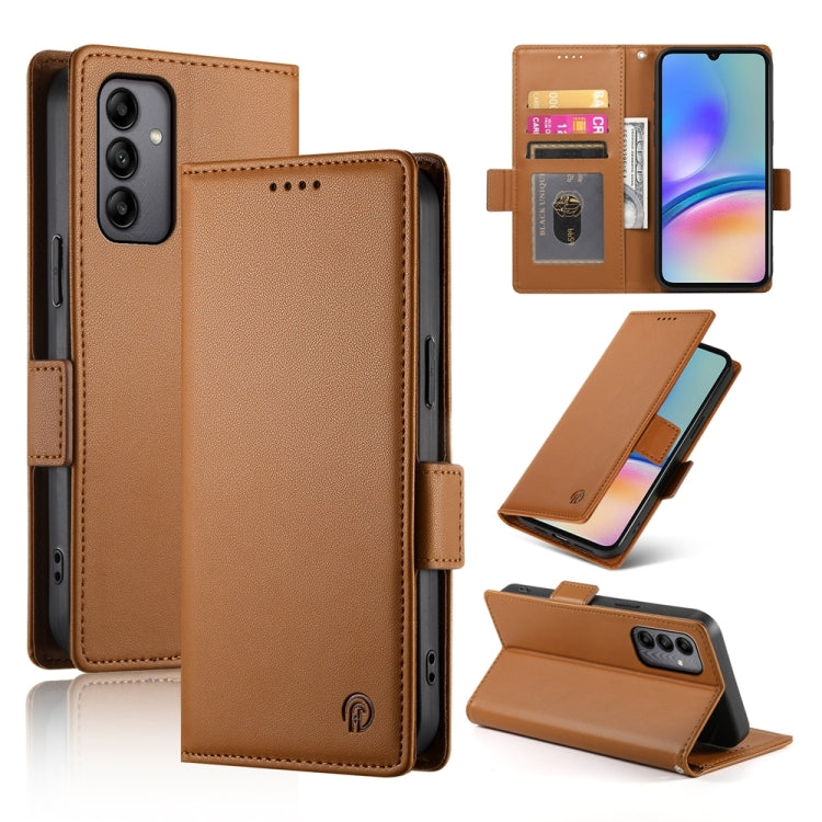 Custodia per telefono in pelle smerigliata magnetica con fibbia laterale, For Samsung Galaxy A05, For Samsung Galaxy A05s, For Samsung Galaxy A25 5G Global