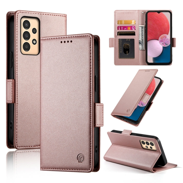 Custodia per telefono in pelle smerigliata magnetica con fibbia laterale, For Samsung Galaxy A13 4G / 5G / A04s, For Samsung Galaxy A23 4G / 5G, For Samsung Galaxy A53 5G