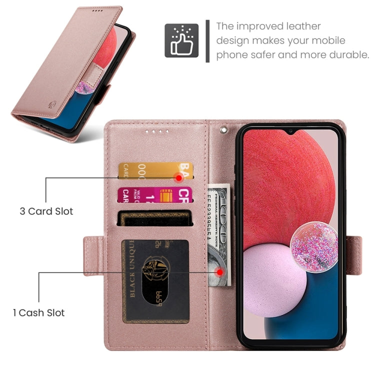 Custodia per telefono in pelle smerigliata magnetica con fibbia laterale, For Samsung Galaxy A13 4G / 5G / A04s, For Samsung Galaxy A23 4G / 5G, For Samsung Galaxy A53 5G