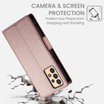 Custodia per telefono in pelle smerigliata magnetica con fibbia laterale, For Samsung Galaxy A13 4G / 5G / A04s, For Samsung Galaxy A23 4G / 5G, For Samsung Galaxy A53 5G